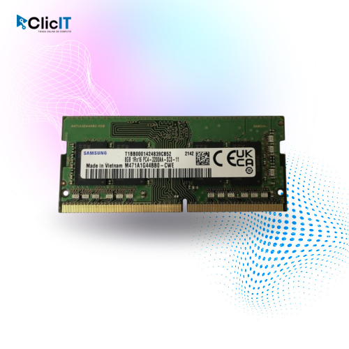 MEMORIA RAM LAPTOP SAMSUNG 8 GB DDR4 3200 (PN: M471A1G44BB0-CWE)