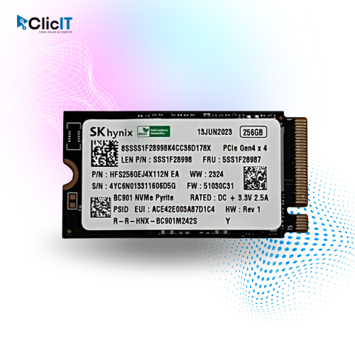 SSD SOLIDO SK HYNIX 256GB M2 2242 (PN: HFS256GEJ4X112N EA)