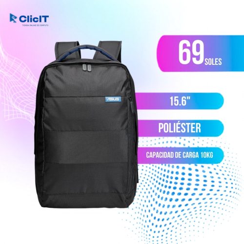 MOCHILA ASUS COLOR NEGRO 15.6" (PN: S07A0185)