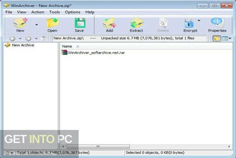 WinArchiver 5.9 Free Version