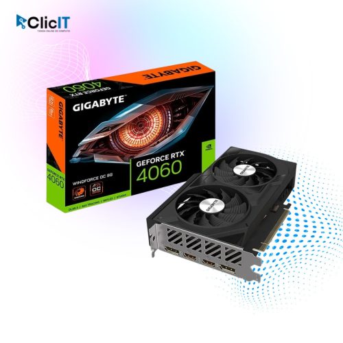 TARJETA DE VIDEO GIGABYTE GeForce RTX 4060 OC Low Profile 8G, 8GB GDDR6, PCI-E 4.0 (PN: GV-N4060OC-8GL)