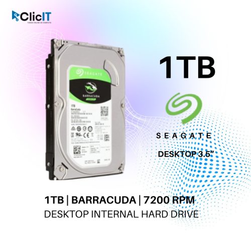 DISCO DURO HDD SATA SEAGATE 1TB 7200RPM 64MB 3.5 (PN:2UB10D-300)