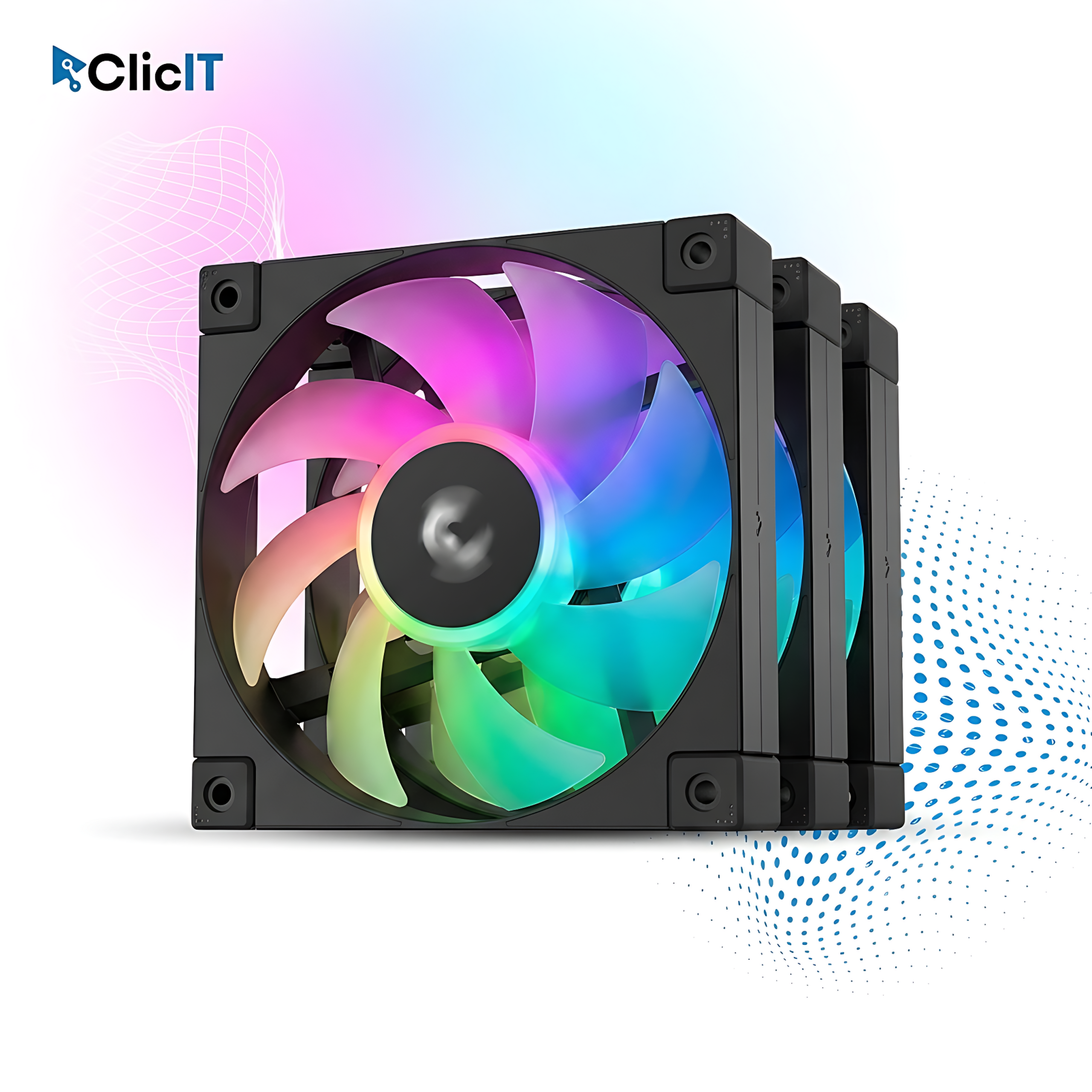 COOLER PARA PC DEEPCOOL FD12 BLACK PACK 3 EN 1 (PN: FD12)