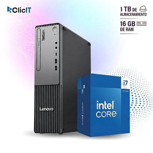 COMPUTADORA DE ESCRITORIO LENOVO THINKCENTRE NEO 50S GEN 5 CORE I7-14700/16GB/1TB/ DVD/ W11P GARANTIA:36 MESES (PN: 12XGS1L100)