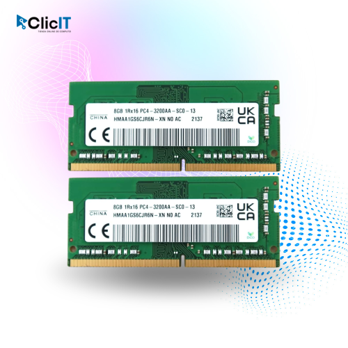 MEMORIA RAM LAPTOP SK HYNIX 8GB 3200Mhz DDR4 (PN:HMAA1GS6CJR6N-XN N0)