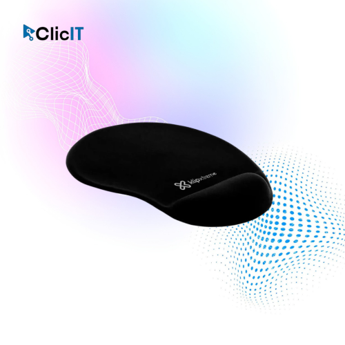 MOUSE PAD KLIPEXTREME CON GEL DE SOPORTE / NEGRO (PN: KMP-100B)