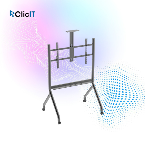 RACK CHARMONT DE 55" a 120",COMPATIBLE CON VESA 900×600 Y CARGA MAXIMA DE 100 kg, ESTRUCTURA DE ACERO Y ALUMINIO,CON ALTURA AJUSTABLE (PN: CT-FTVS-F213CA)